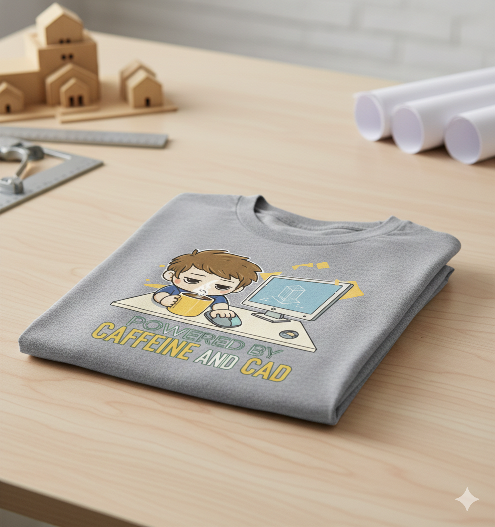 Unisex Oversized Standard T-Shirt-powered by caffeine