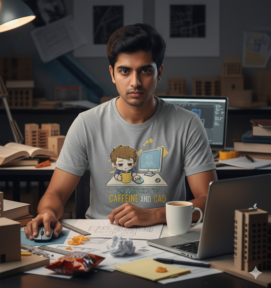 Unisex Oversized Standard T-Shirt-powered by caffeine