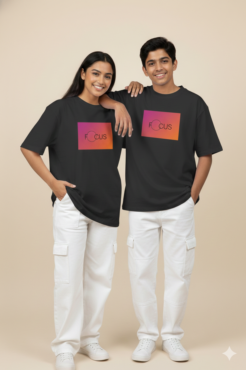 Unisex Oversized Classic T-Shirt- WARM FOCUS