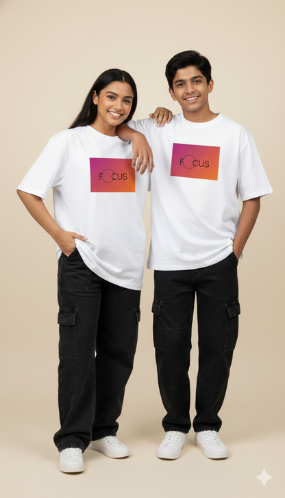 Unisex Oversized Classic T-Shirt- WARM FOCUS