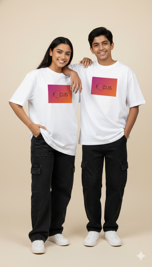 Unisex Oversized Classic T-Shirt- WARM FOCUS