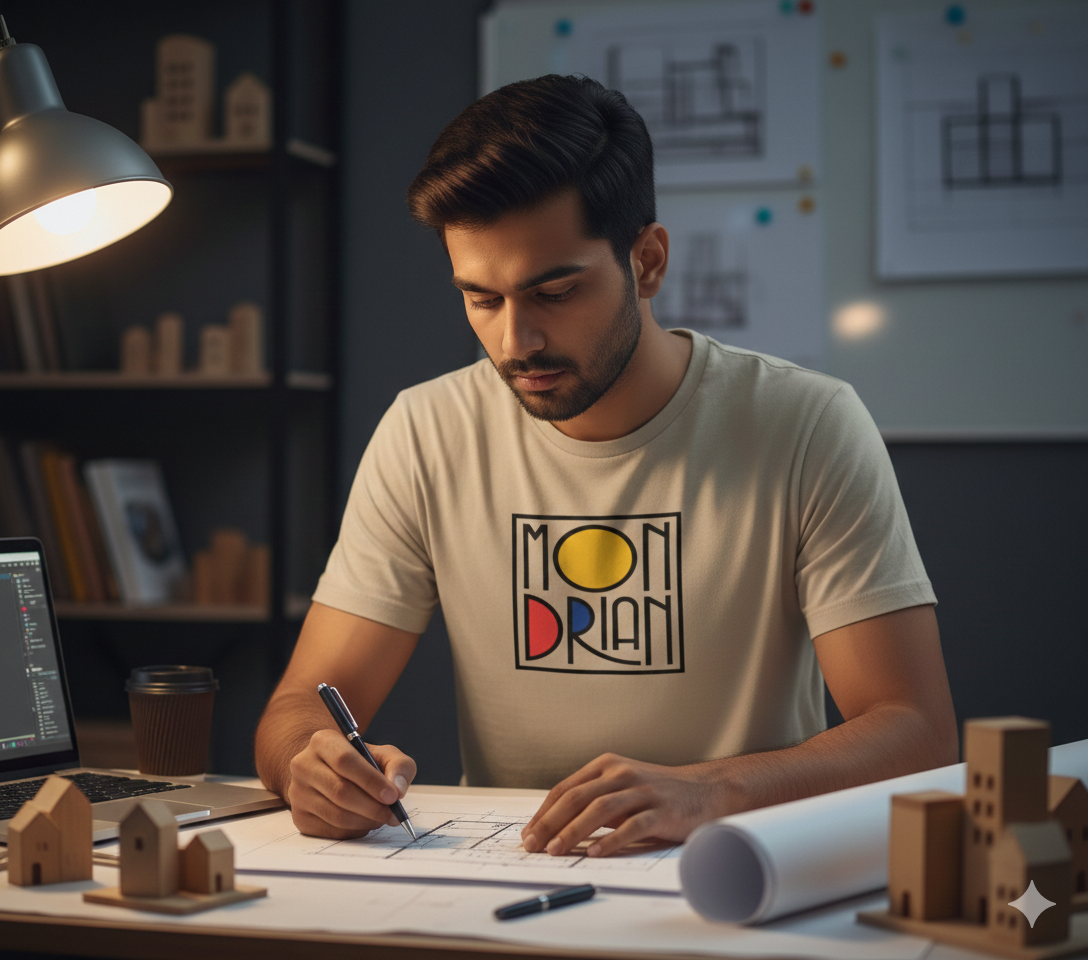 Unisex Oversized Standard T-Shirt-Mondrian